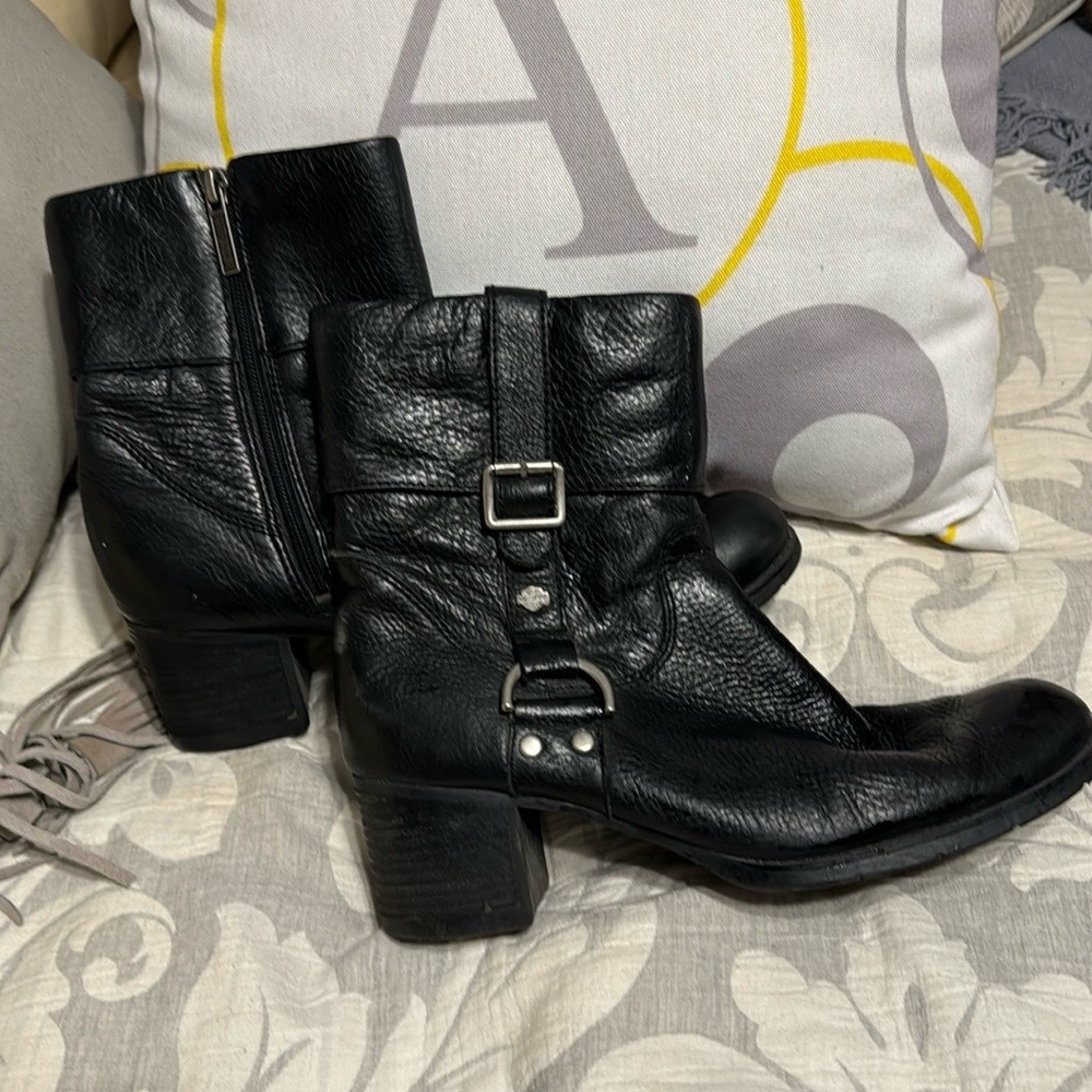 Ladies SZ 9 Sadie Harley Davidson Leather Boots